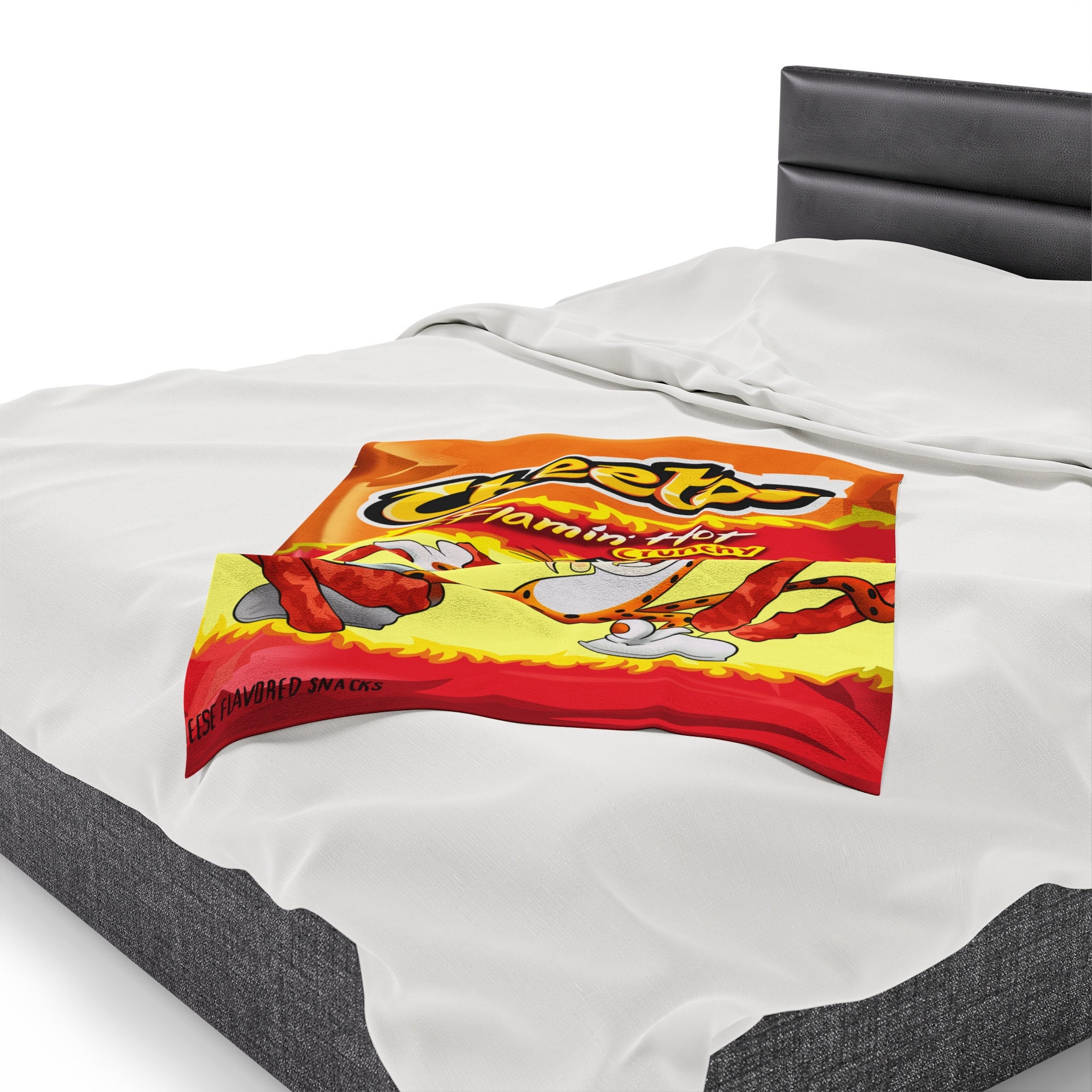 Hot Cheetos Themed Soft Throw Blanket Etsy