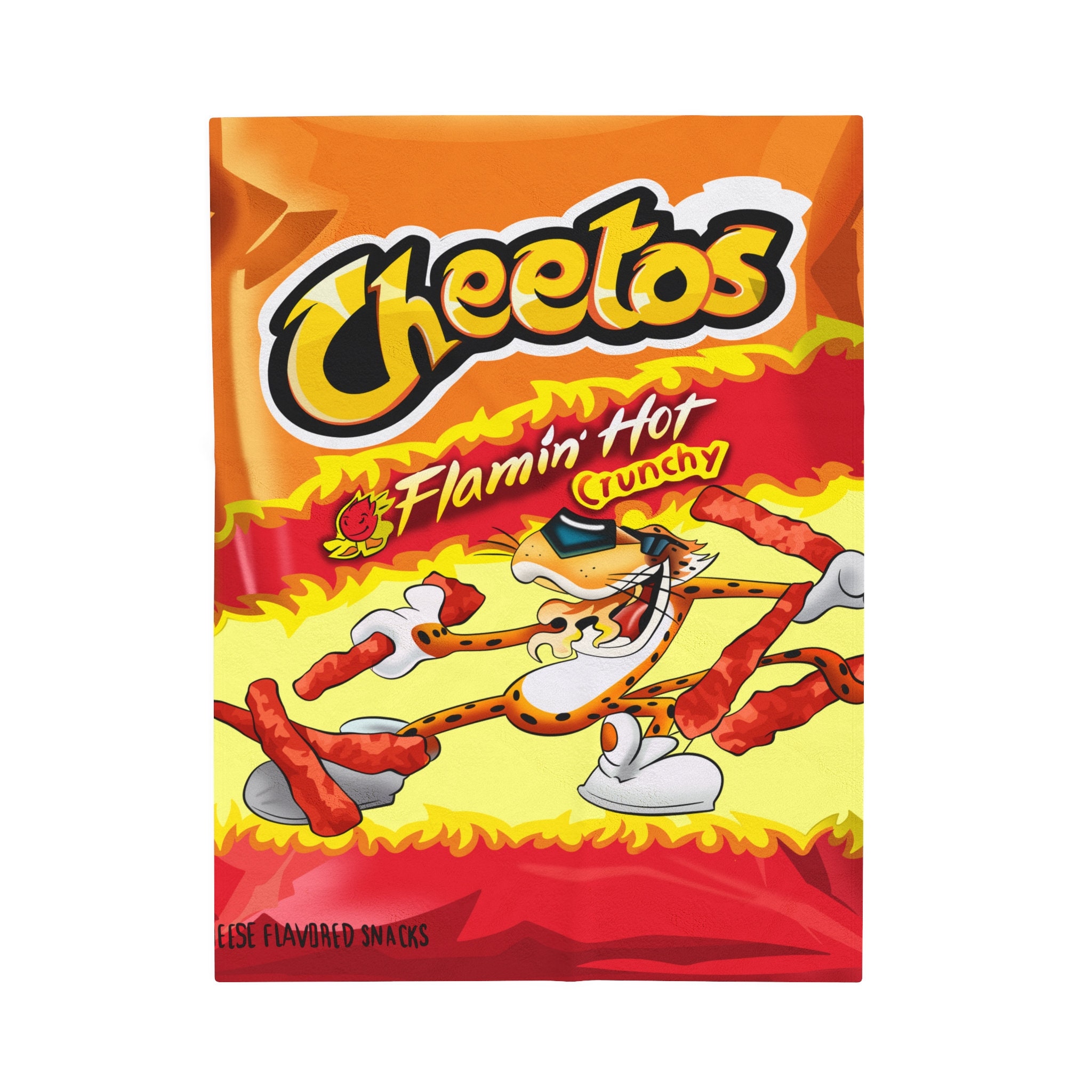 Hot Cheetos Themed Soft Throw Blanket Etsy