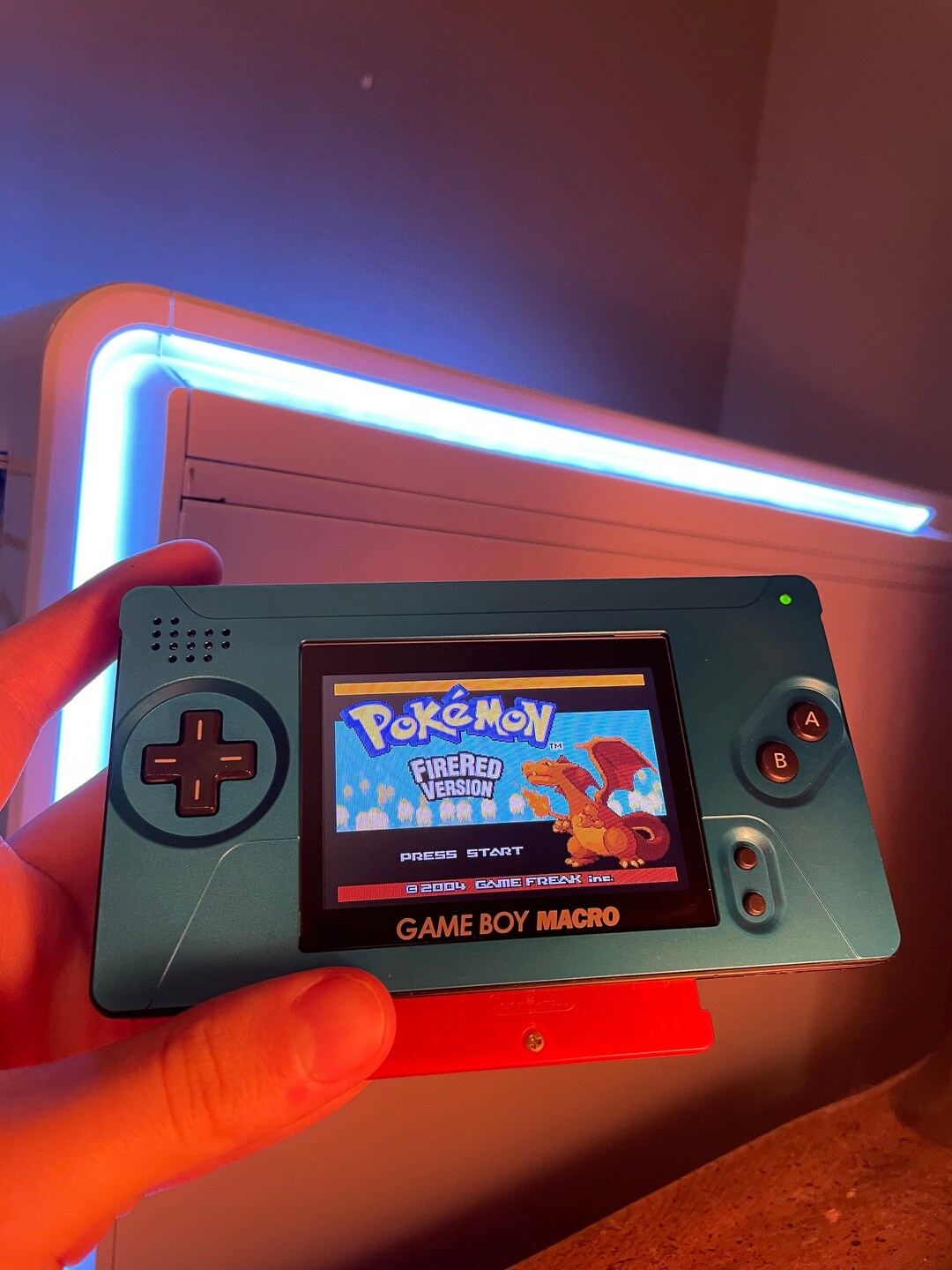 Blue Aluminum Custom Gameboy Macro the Ultimate GBA Made From DS Lite ...