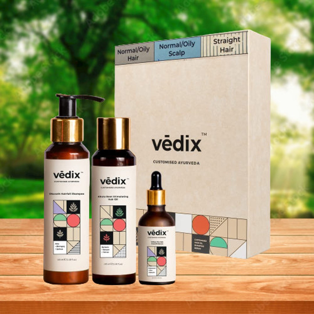 Vedix Ayurvedic Hair Fall Control Kit Customized for Etsy