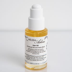 Hair Growth Oil with 33 Natural Oils and Herbs, Herbal Hair Oil, Hair Growth Serum, 100% Natural Hair Oil, Lavendar, Rosemary, Coconut, Sage