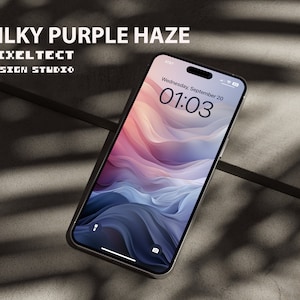 Silky Purple Haze iPhone / Android Digital Wallpaper | Minimalist Smartphone Wallpaper | Phone Aesthetic Background | Instant Download