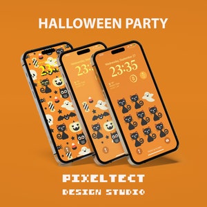 Halloween Wallpaper iPhone | Fall Phone Wallpapers | Autumn Smartphone Wallpaper | Cute Spooky Phone Background | Spooky Phone Wallpaper Se