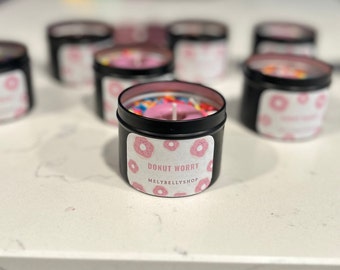 Donut candles, sweet scent candles, dessert candles