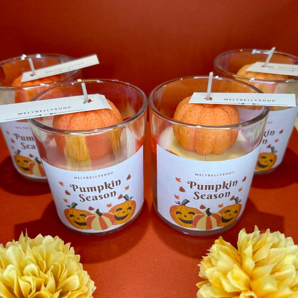 Pumpkin Spice Candles, Soy Candles, Halloween Candles