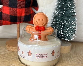 Gingerbread Man Candle Holiday Candle