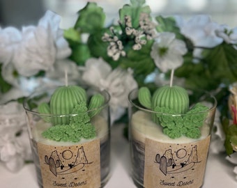 Cactus Soy Wax Candle Succulent Candle