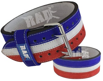 RAD Poids Power Lifting Cuir Prong Boucle Ceinture De Levage Gym Training Powerlifting