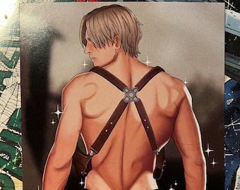Leon S. Kennedy / Resident Evil 4 kunstdruk - 15 x 15 cm