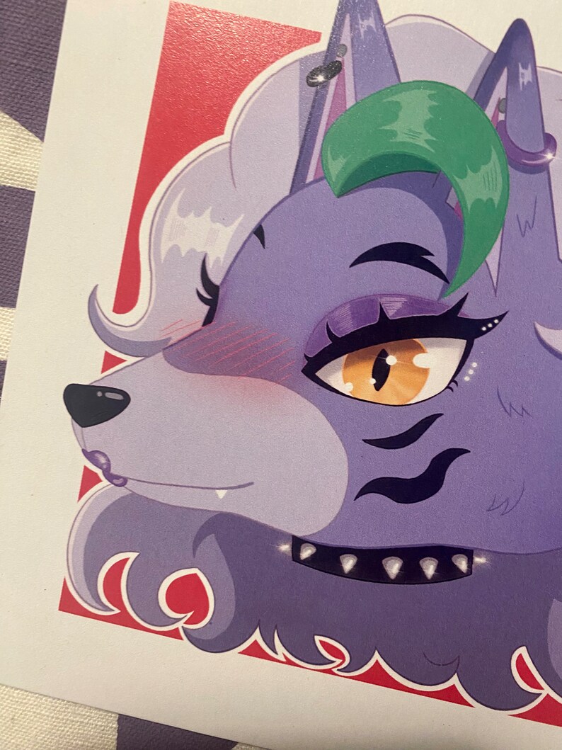 Roxanne Wolf Art Print / Five Nights at Freddy's Security Breach ...
