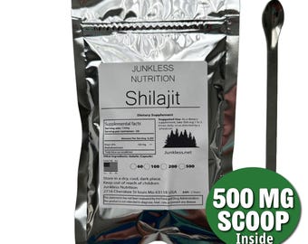 100% Pure Shilajit Powder 20:1 500mg Extract- Fulvic Acid Powder