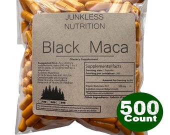 100% pure zwarte macawortelcapsules 500 mg extract 50: 1 - natuurlijk voedingssupplement - groothandel