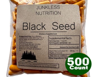 100% reine Schwarzkümmelkapseln 10: 1 500 mg Extrakt - Natürliche Nahrungsergänzung - Gesundheit an erster Stelle