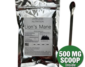 100% Pure Lion's Mane Mushroom Powder 10:1  Extract - Natural Mushroom powder