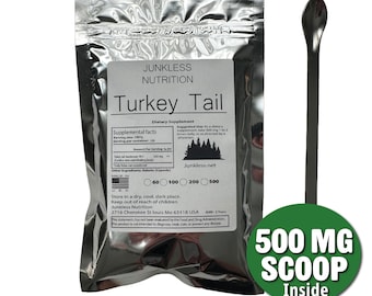 100% Pure Turkey Tail Powder 10:1 Extract - Dry Mushroom Powder