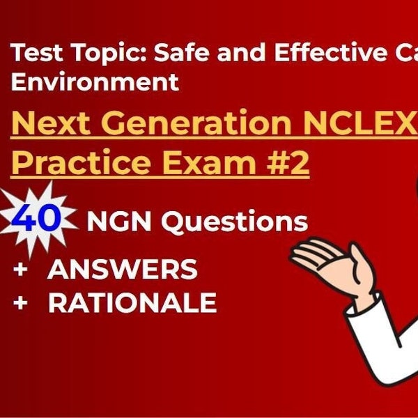 Next Generation NCLEX NGN | Practice Questions #2 | Answers & Rationale | Review and Study at the Next Level and Be Prepared | Pass NCLEX