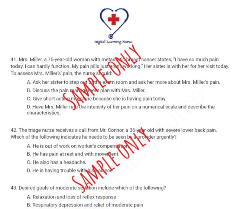 Ambulatory Nursing Certification Practice Questions Review and Ambulatory Nursing Certification Practice Questions Review and