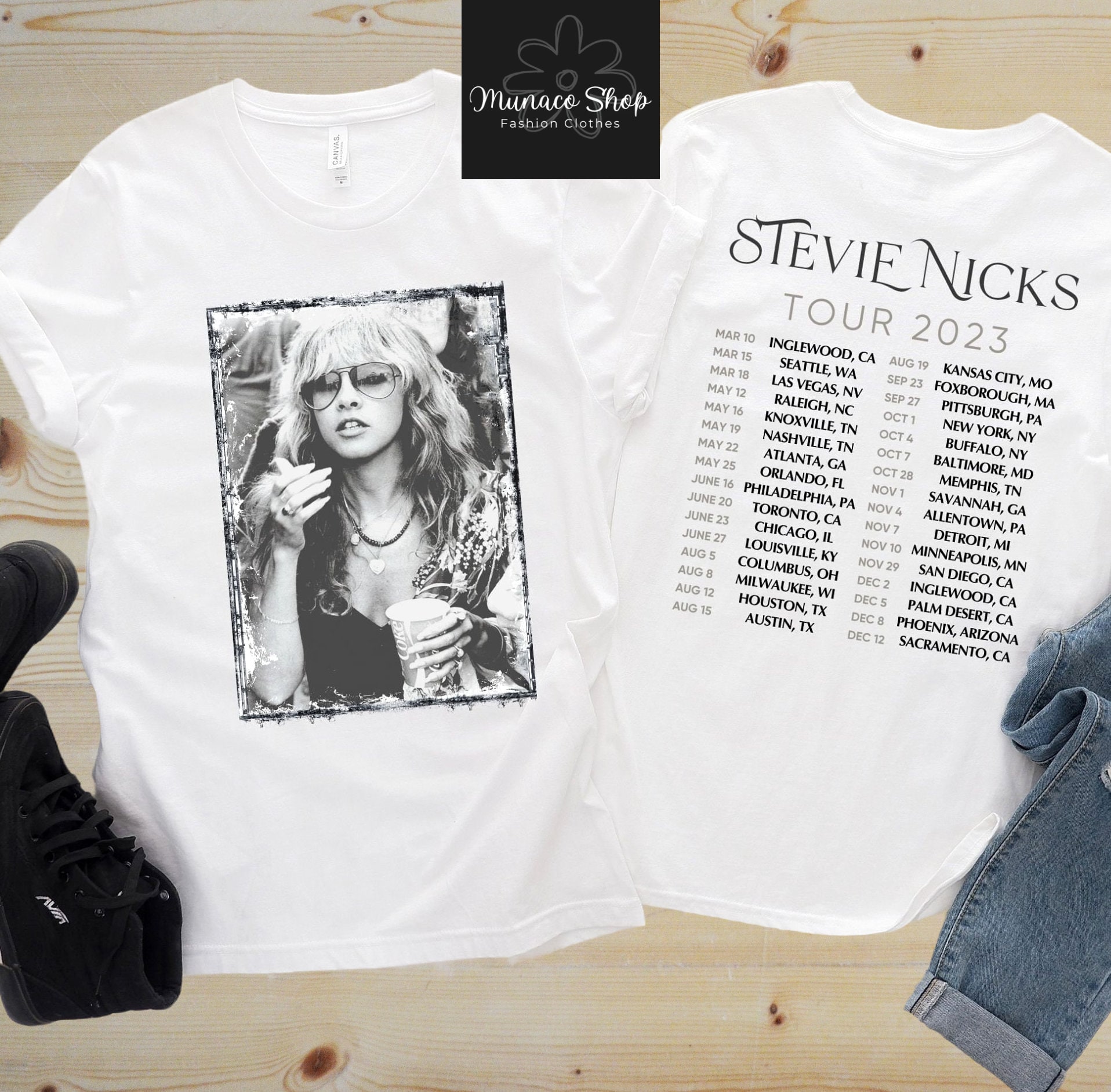 Vintage Stevie Nicks Tour 2023 Shirt, Stevie Nicks Gift Clothing
