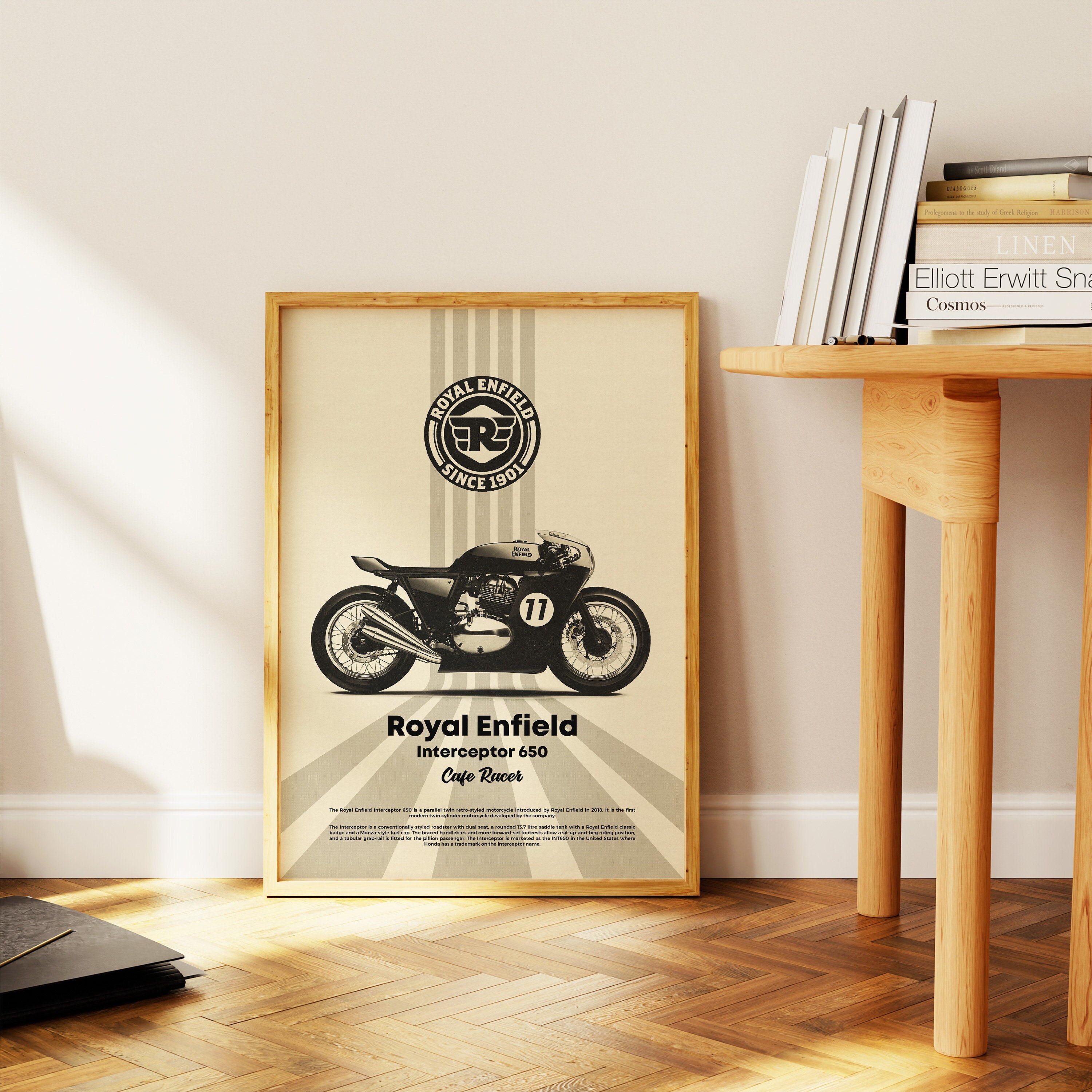 Royal Enfield Interceptor 650 Cafe Racer Art Print (digital