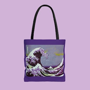 Tote Bag Hokusai Great Wave Collage