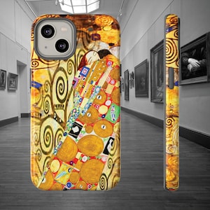 Gustav Klimt coque de téléphone iphone 14 13 12 11 Samsung Galaxy S23 S22 S21 S20 S10 Google Pixel 7 6 5 Art Nouveau moderne