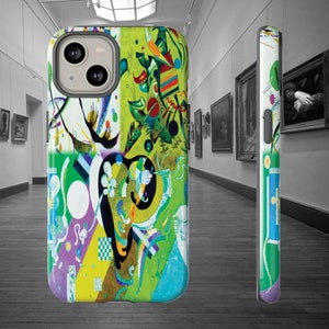 Wassily Kandinsky coque de téléphone iphone 14 13 12 11 Samsung Galaxy S23 S22 S21 S20 S10 Google Pixel 7 6 5 Art abstrait moderne