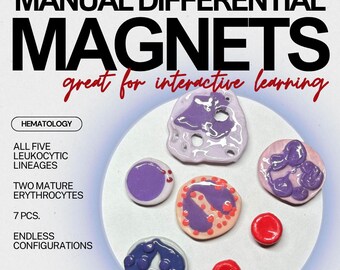 Cells At Work Red Blood Cell Car Magnet - 5 Inch Flexible Vinyl Bumper Magnet