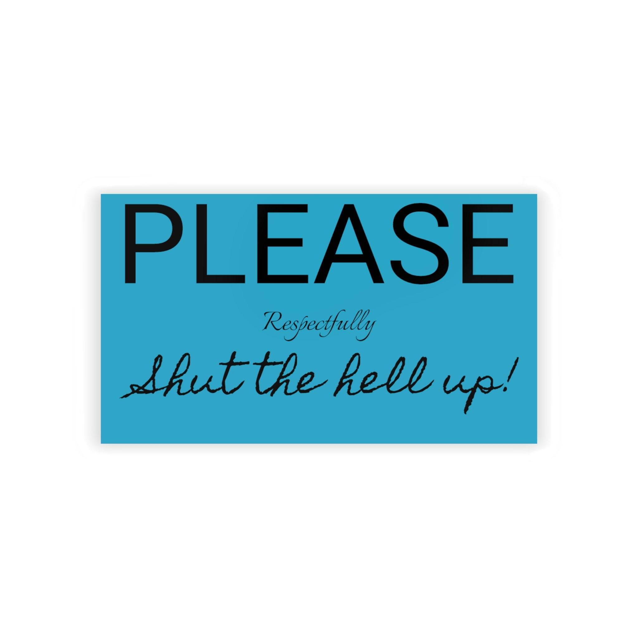 Please Shut up Business Cards - Etsy