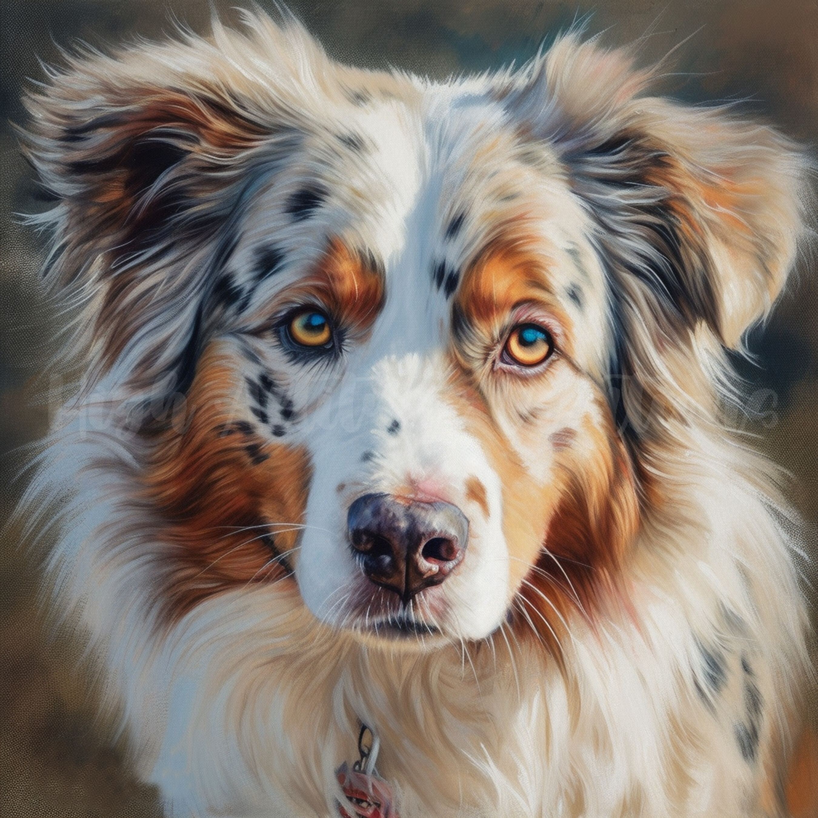 Australian Shepherd Clipart 12 High-quality Jpgs Digital Print Wall Art Paper Craft Commercial ...