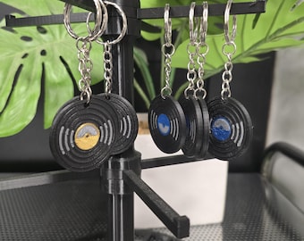 Retro Vinyl Record NFC Keychain - 3D-Printed Music Gift for Spotify