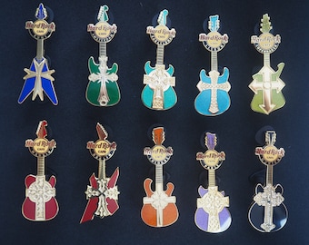 Hard Rock Europe Cross Guitar Pin Set