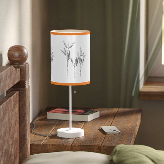Bambus botanische Kunst Tischlampe: Asiatische Schreibtischlampe (US / CA  Stecker) - Etsy.de