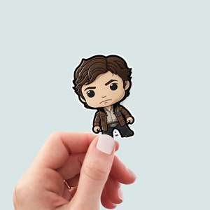 Cute Cartoon Han Solo Disney Sticker