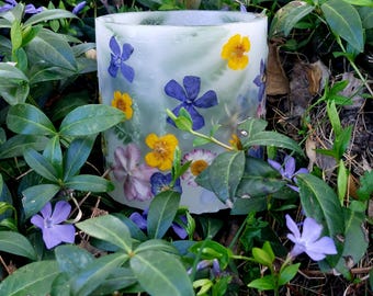 Lanterna di fiori selvatici – ispirata alla natura, realizzata a mano ES 36