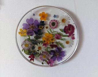 stained glass, natural dried flowers, pressed flowers, wall decoration, nature at home, gift, wedding anniversary, a bouquet that will not wither