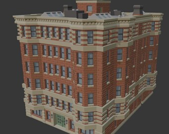 Chicago-style Small Condos, 400 / Z-Scale (3D Printed Building)