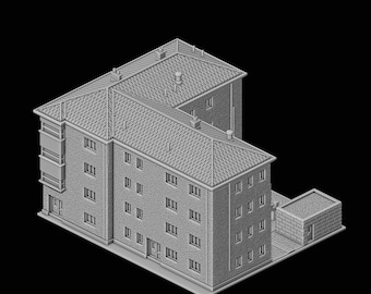 Wayward Apartments, 1:400 (edificio stampato in 3D)