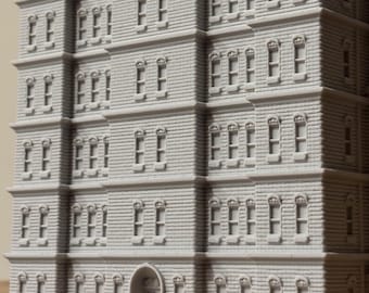 Pauvre Apartments, Z / N-Scale (3D Printed Building)