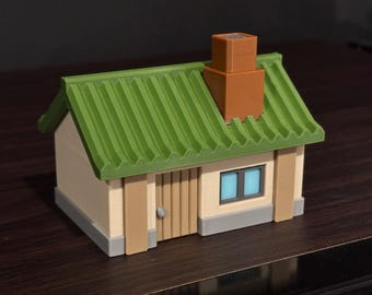 Casa di Viridian City / Scuola per Allenatori da Pokémon Rosso Fuoco e Verde Foglia (Edificio stampato in 3D)