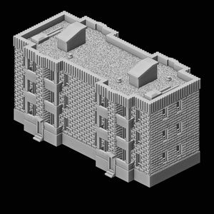 Houston Apartments Number 6, 400 / Z / N / TT-schaal (3D-geprint gebouw)