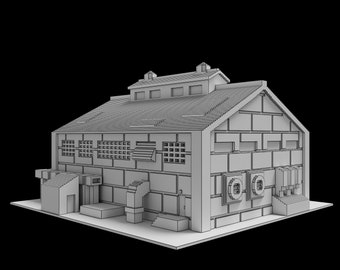 Cooling Unit, 1:400 (3D Printed Building)