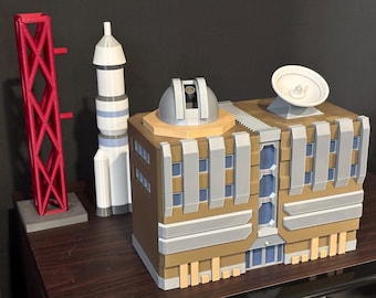 Mossdeep Space Centre from Pokémon Emerald (3D Printed Building)