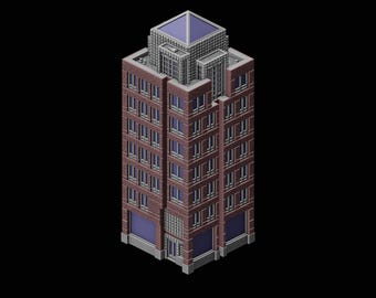 Meehan Marketing, 400 / Z / N-Scale (3D Printed Building)