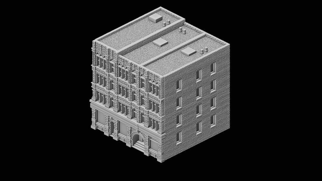 Baxter Building, 41-45 Colborne Street, Toronto, 400 / Z-scale (3D ...