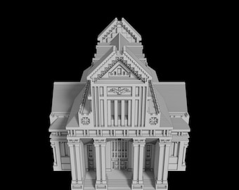 Voxel Concourse, 1:220 Z-Scale (3D Printed Building)