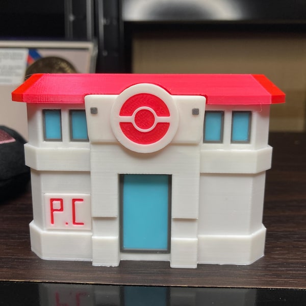 3D Printed Pokémon Center from FireRed, LeafGreen