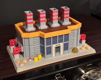 Abandoned Power Plant from Pokémon FireRed and LeafGreen (3D Printed Building)