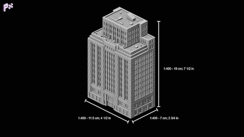 Mace Co., 400-scale (3D Printed Building) - Etsy