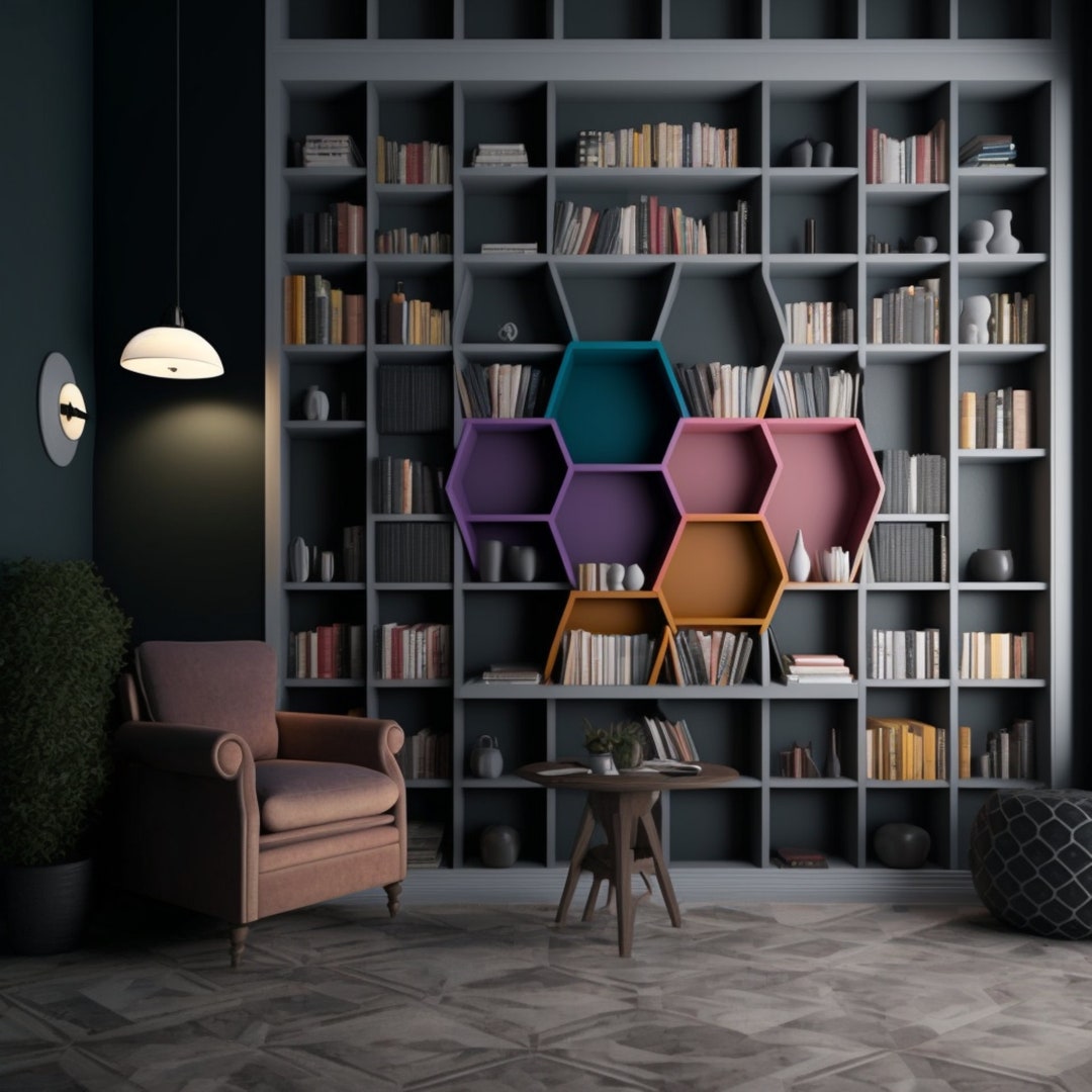 Home Library Virtual Background | Zoom Work Room | Zoom Background ...