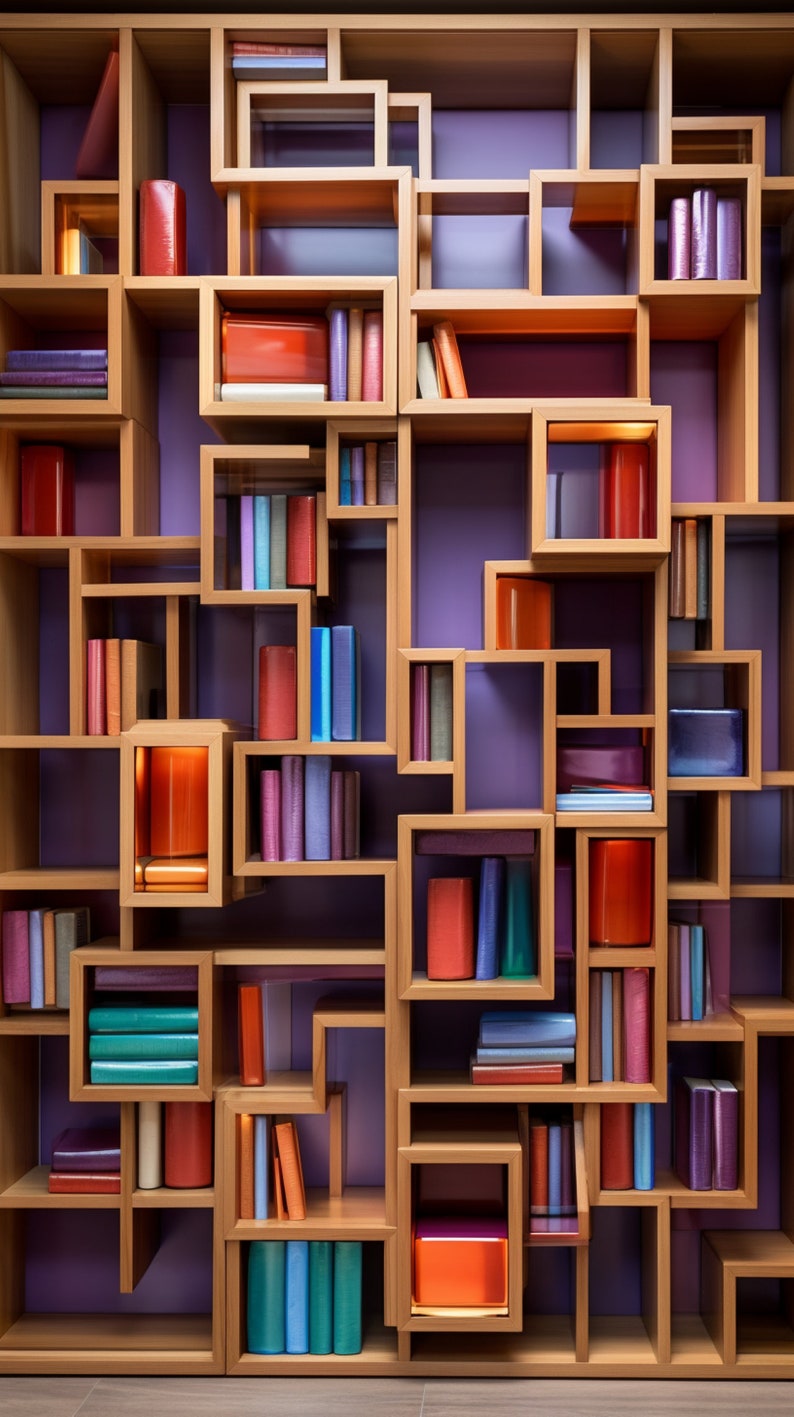 Home Bookshelf Virtual Background Zoom Library Zoom Background Living ...
